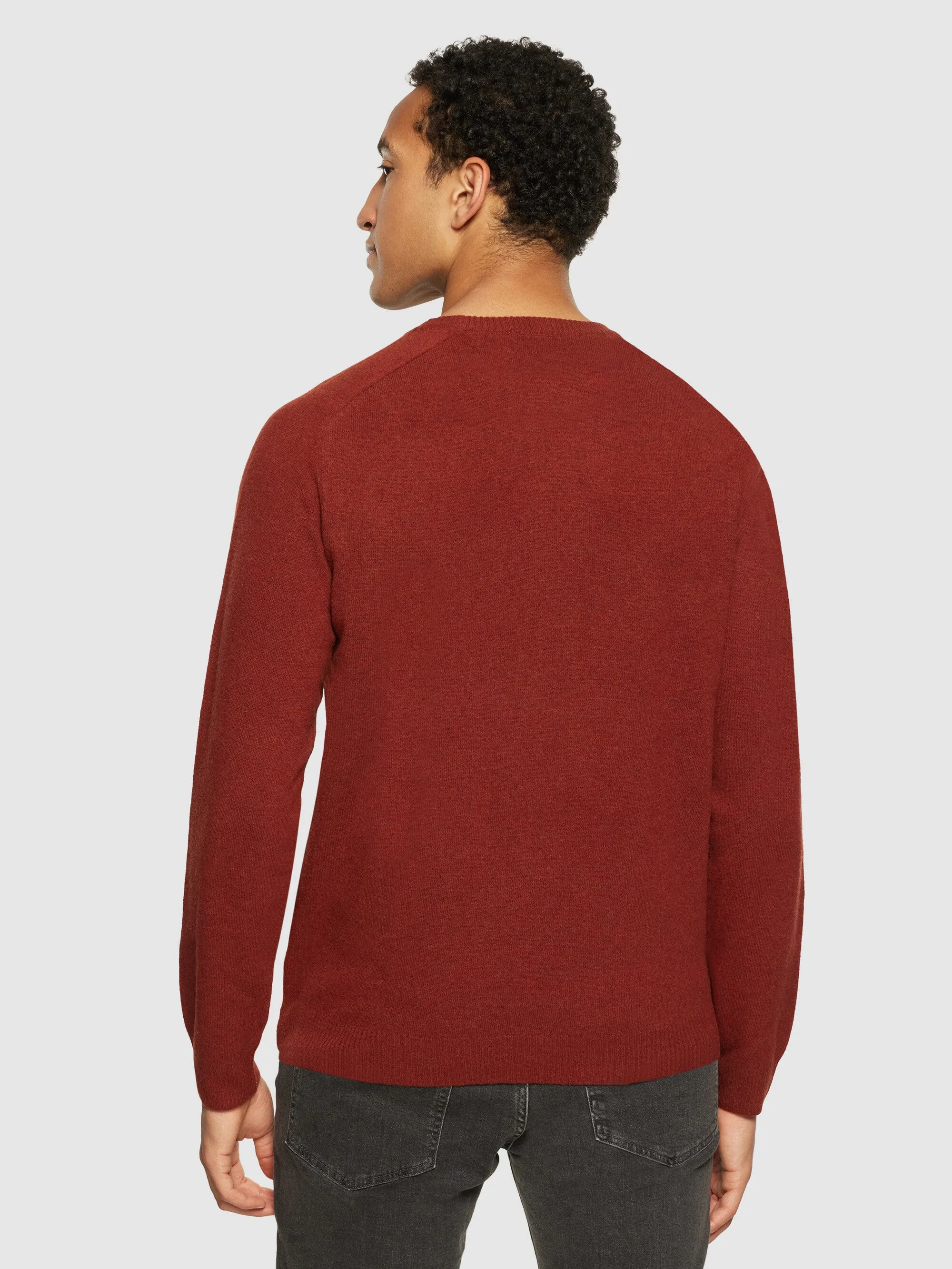 Basic o-neck knit - Fired Brick