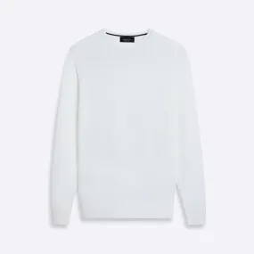 Bird's Eye Crew Neck Sweater