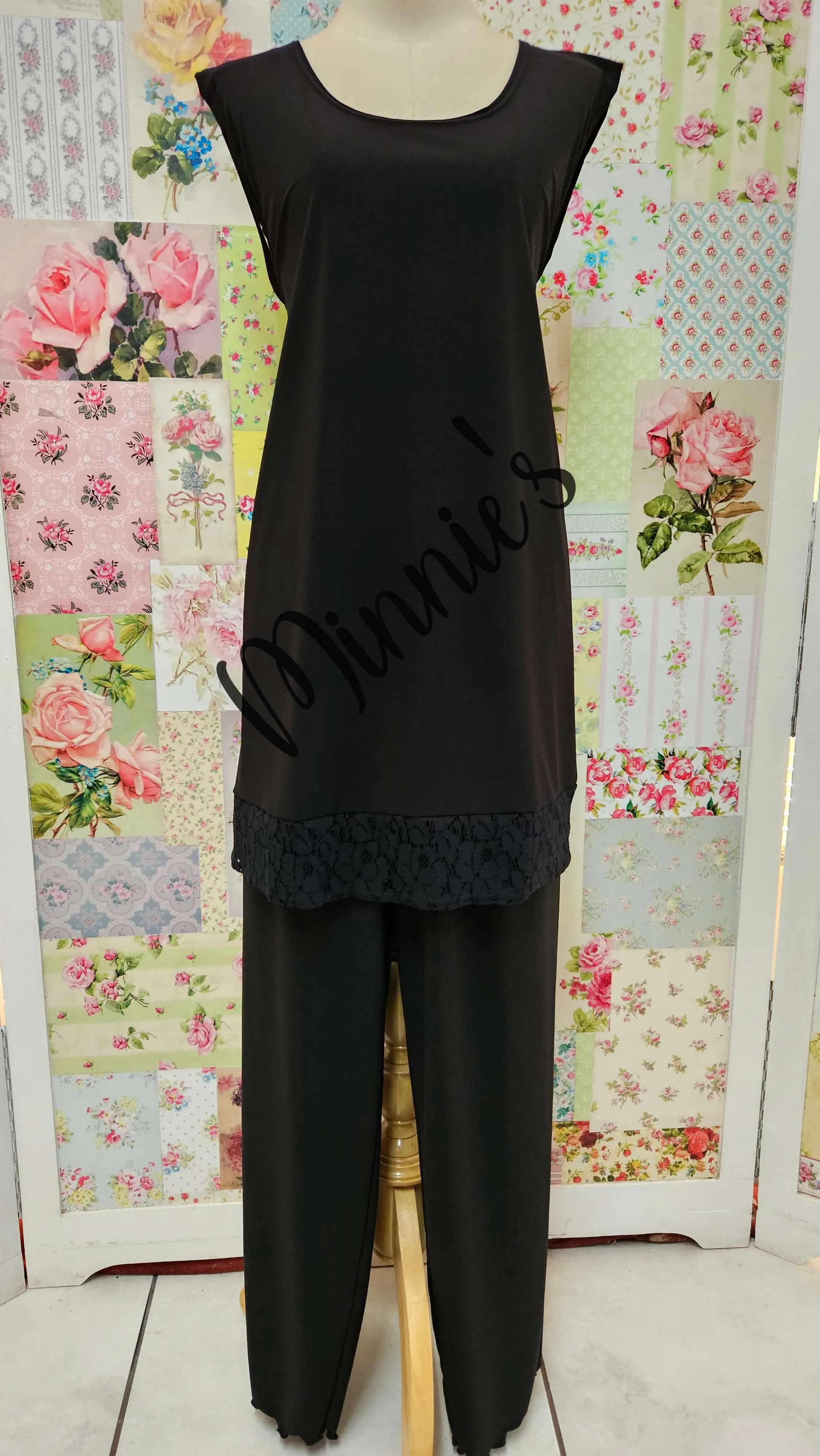 Black 3-Piece Pants Set LR0667