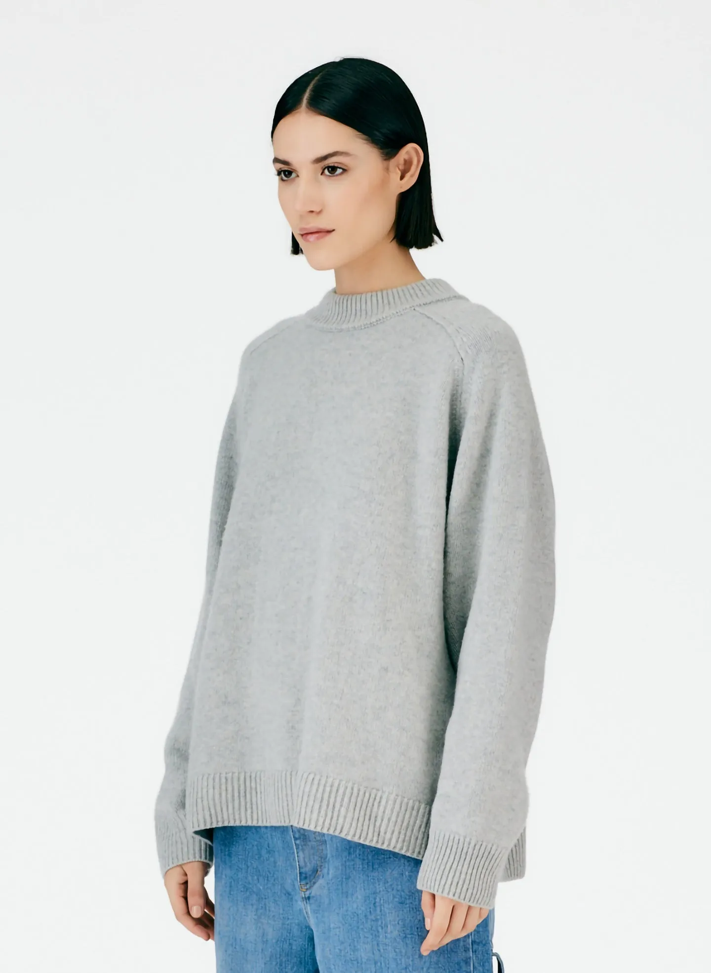 Cashmere Crewneck Oversized Sweater