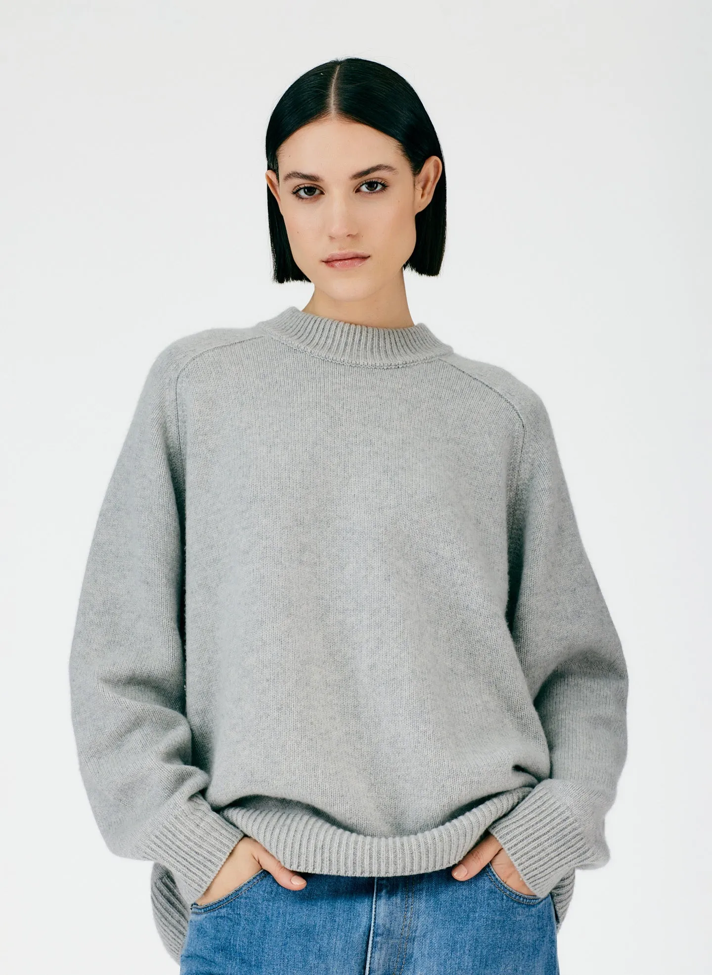 Cashmere Crewneck Oversized Sweater