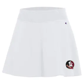 Champion Women's Seminole Logo/Seminoles Fan Skirt - White