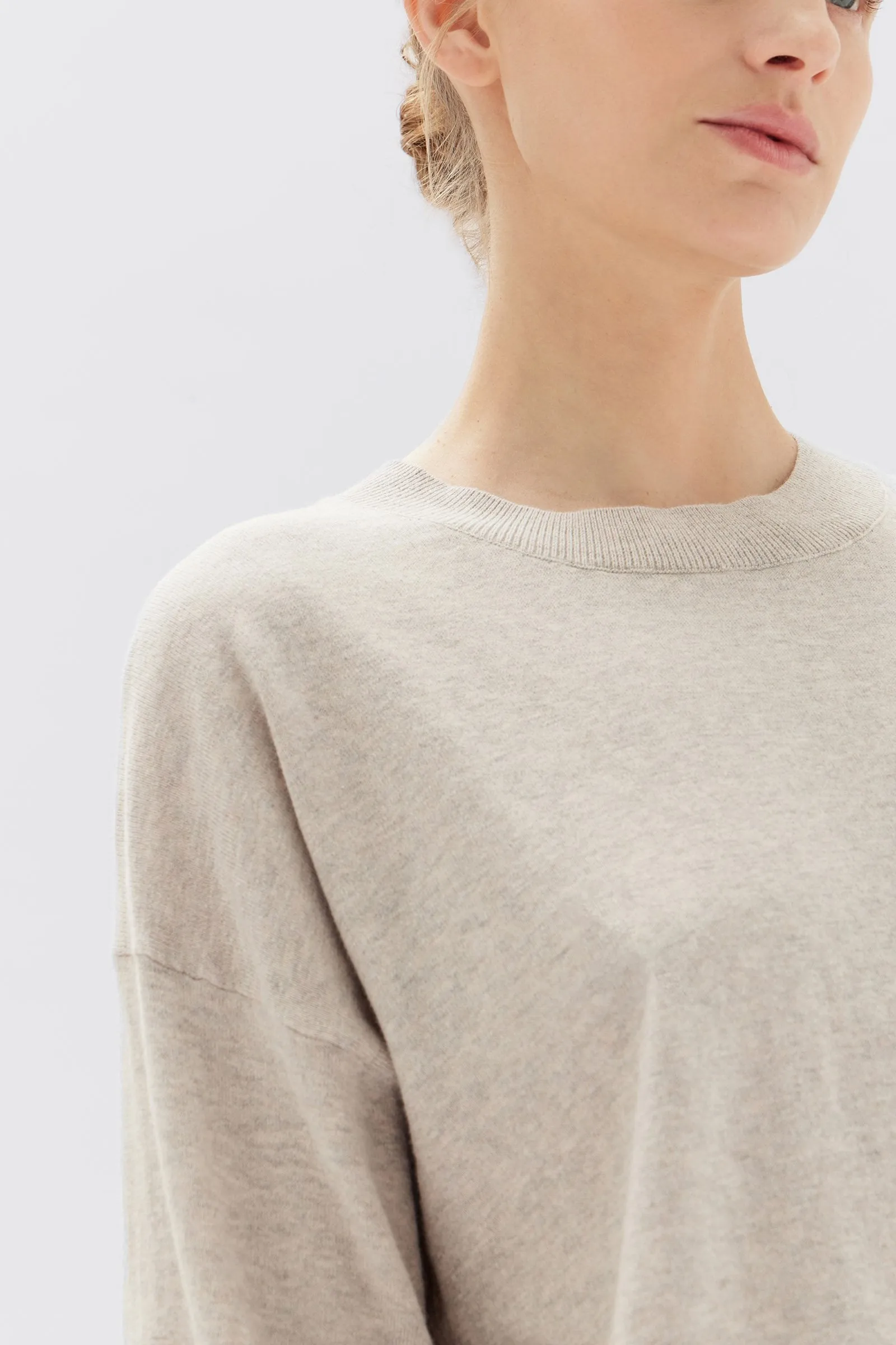 Cotton Cashmere Lounge Sweater