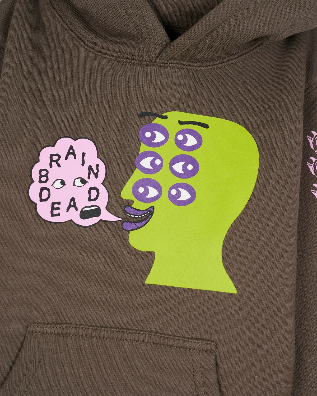 Eye See You Kids Hooded Sweatshirt - Olive