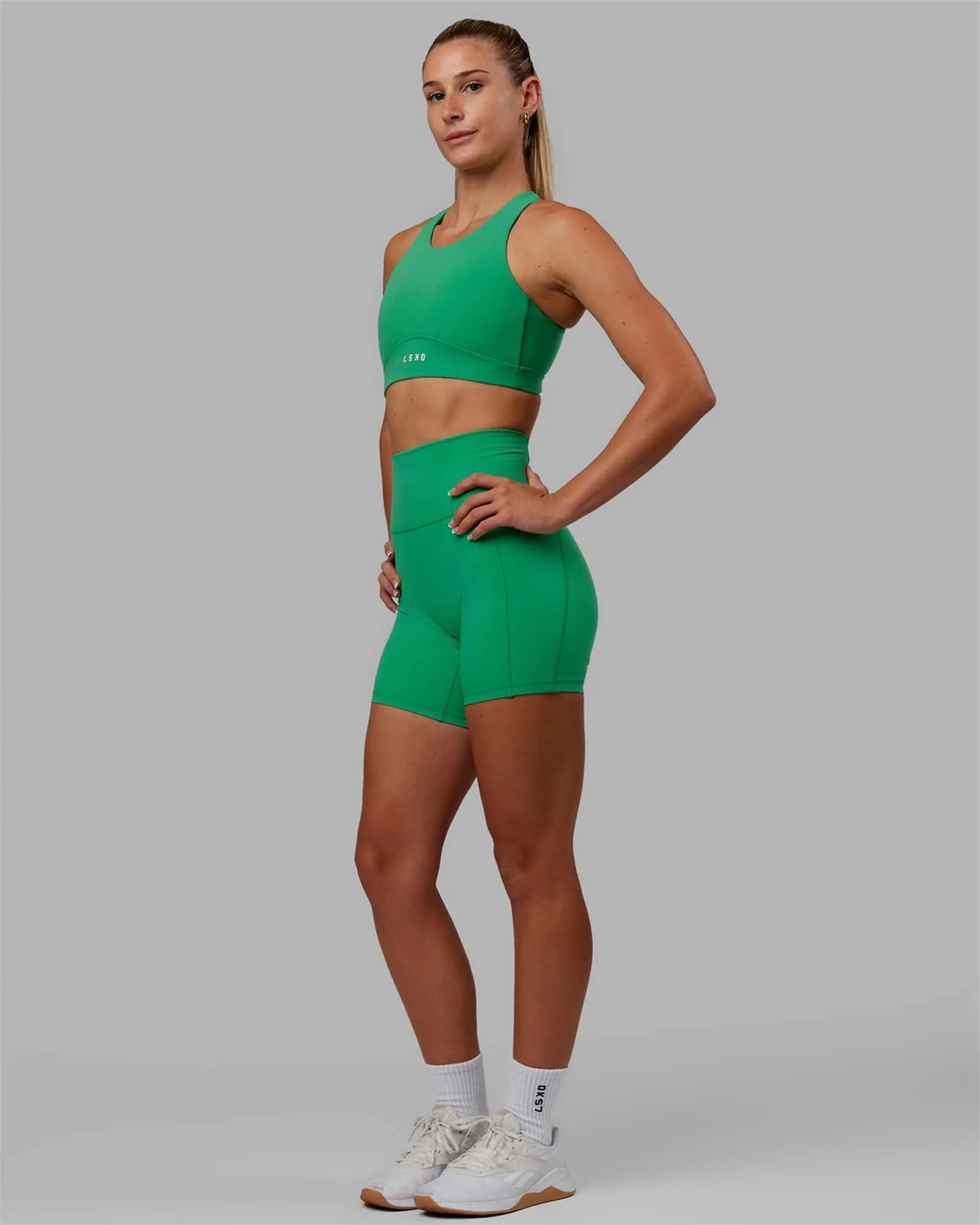 Fusion Mid-Length Shorts - Holly Green