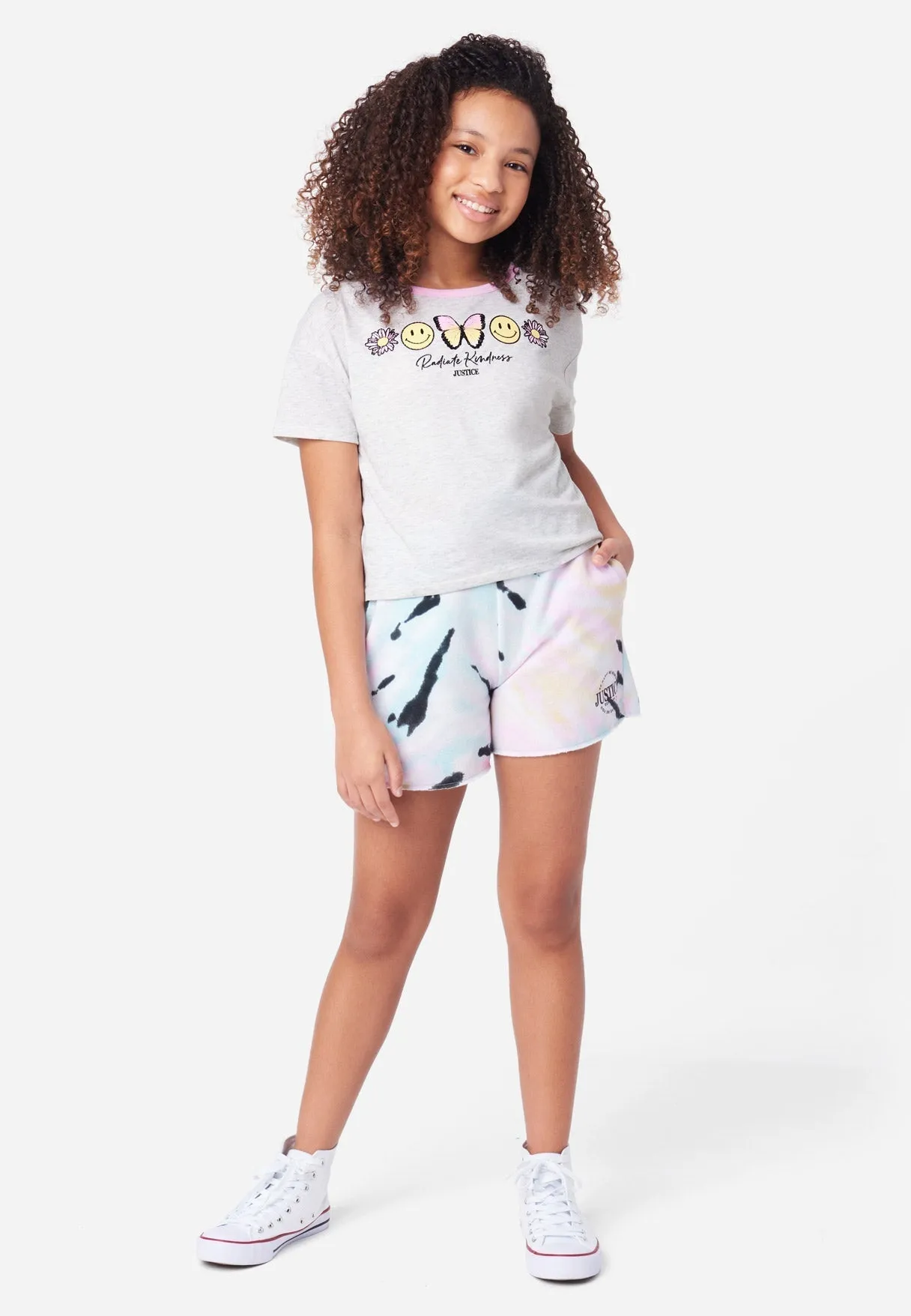 Graphic Mid-Length Jogger Shorts