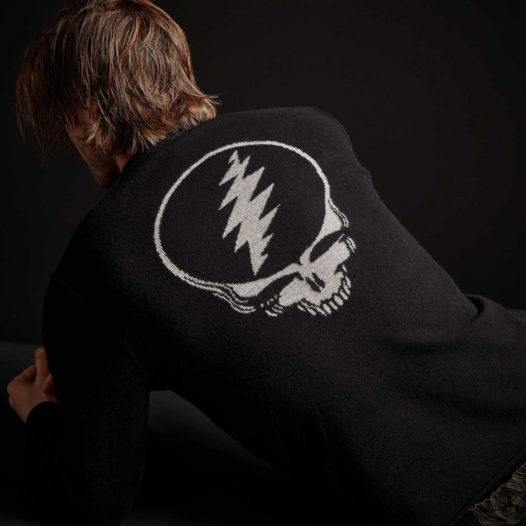 Grateful Dead Recycled Cashmere Sweater - Black