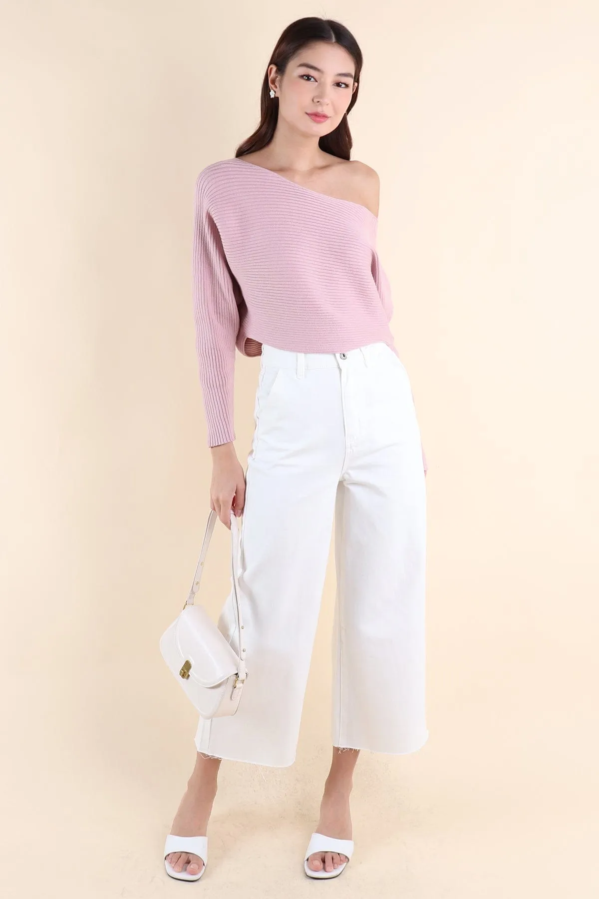 HARRIET WIDE LEG JEANS IN WHITE