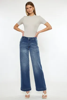 HIGH RISE TROUSER WIDE LEG DENIM