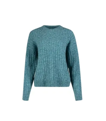 Irish - Corbin Cable Crew Neck - Larimar