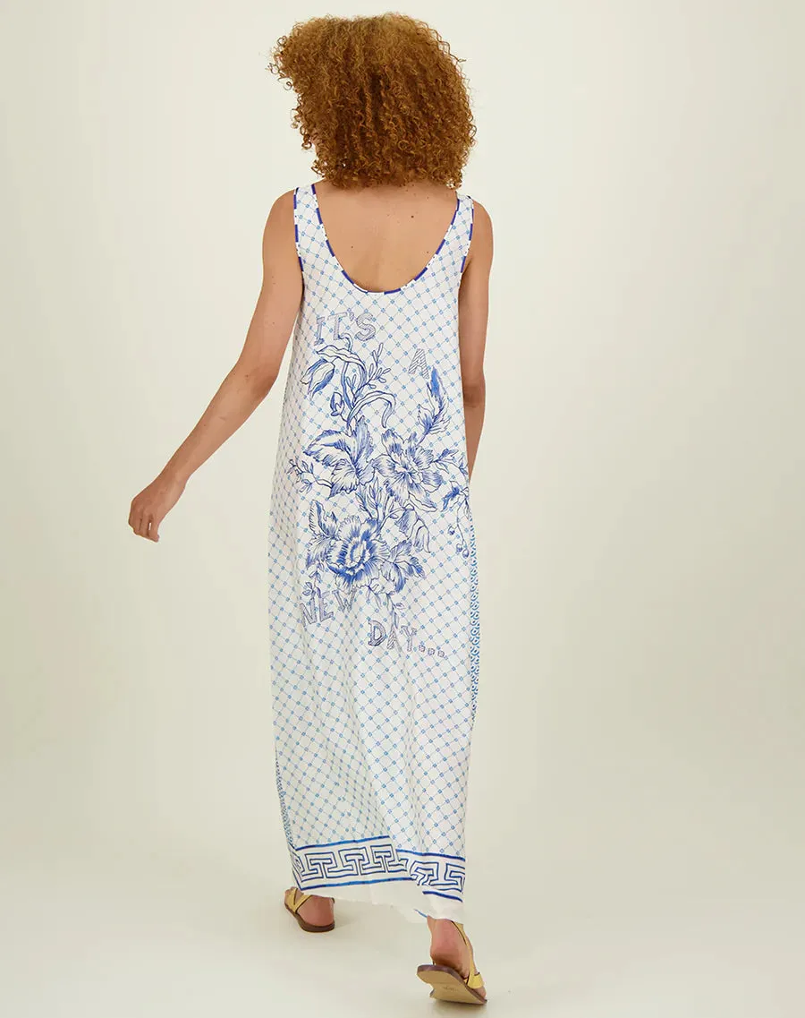 ME369 Allison Sleeveless Dress AMALFI COAST