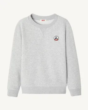 Melange grey Barcelos kid's organic cotton sweatshirt