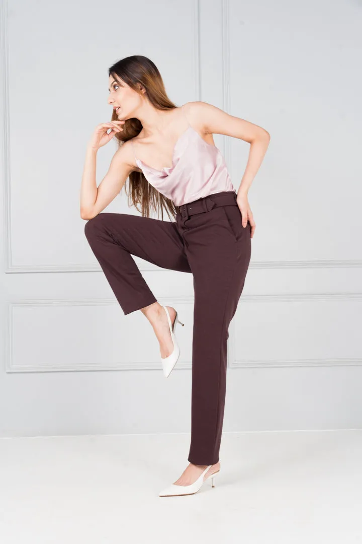 Plum Wine Power-Stretch Pants