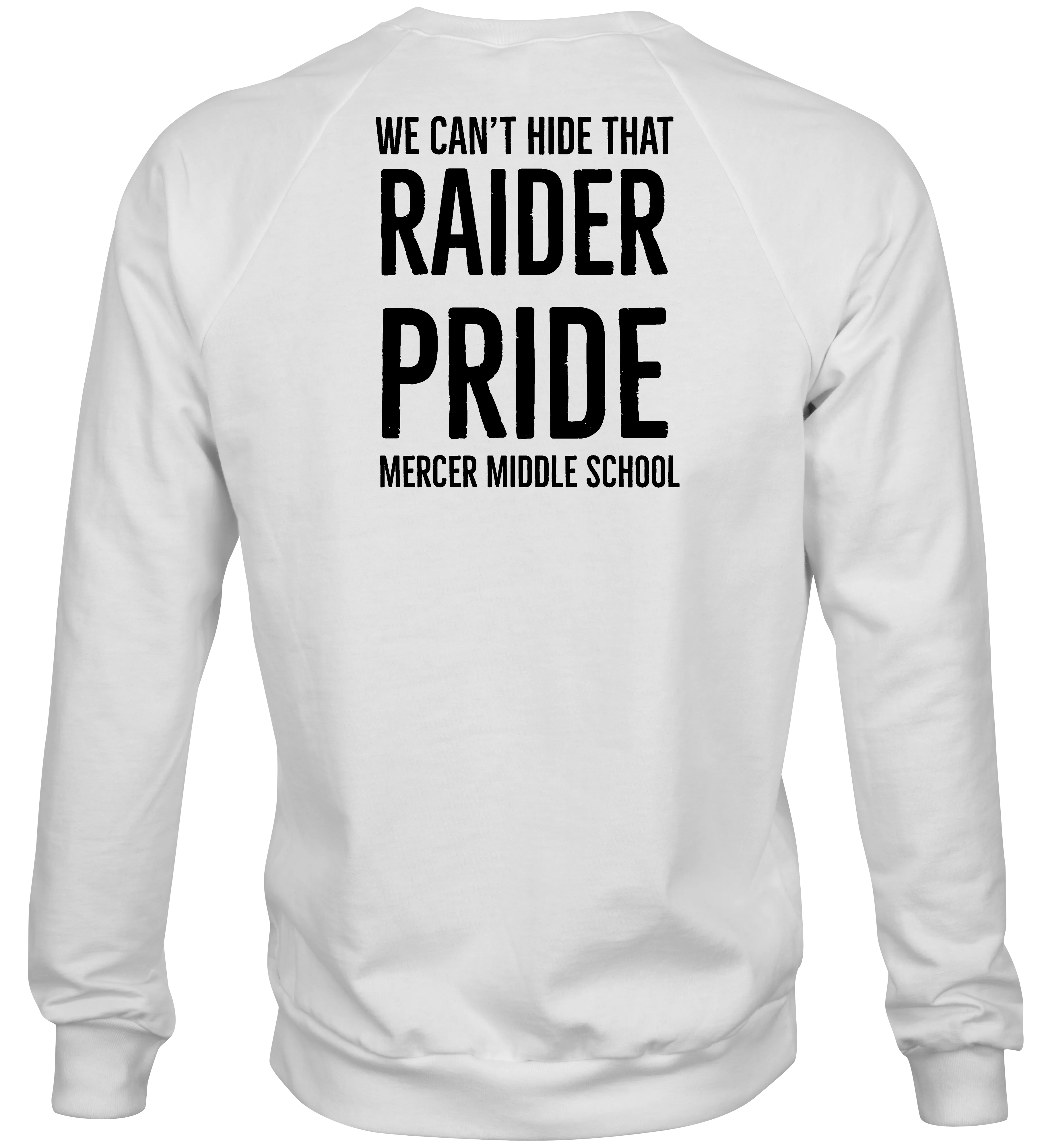 School Spirit Wear Raider Nation -Mercer Middle School