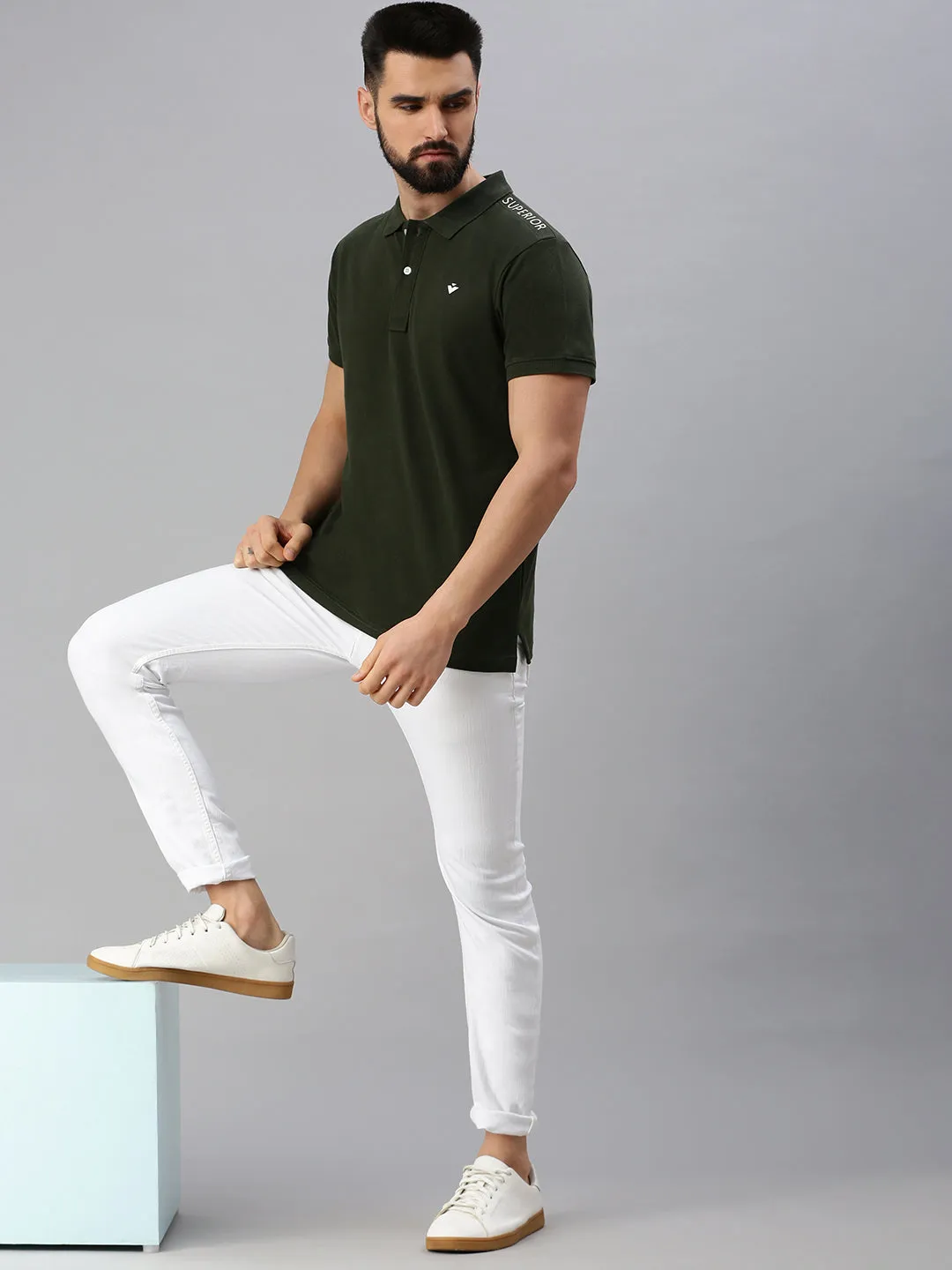 Superior Olive Polo T-shirt