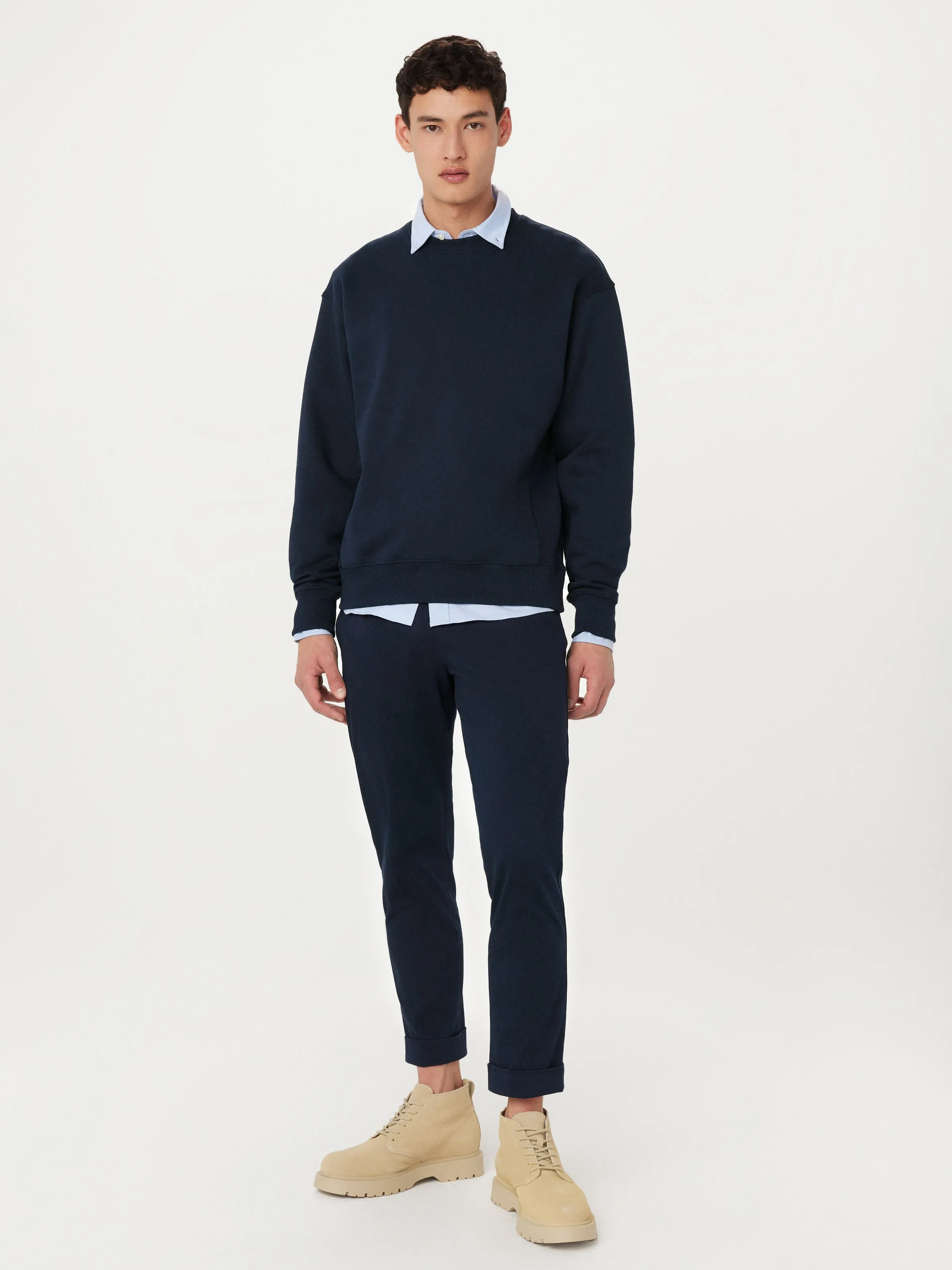 The French Terry Sweatshirt in Deep Blue