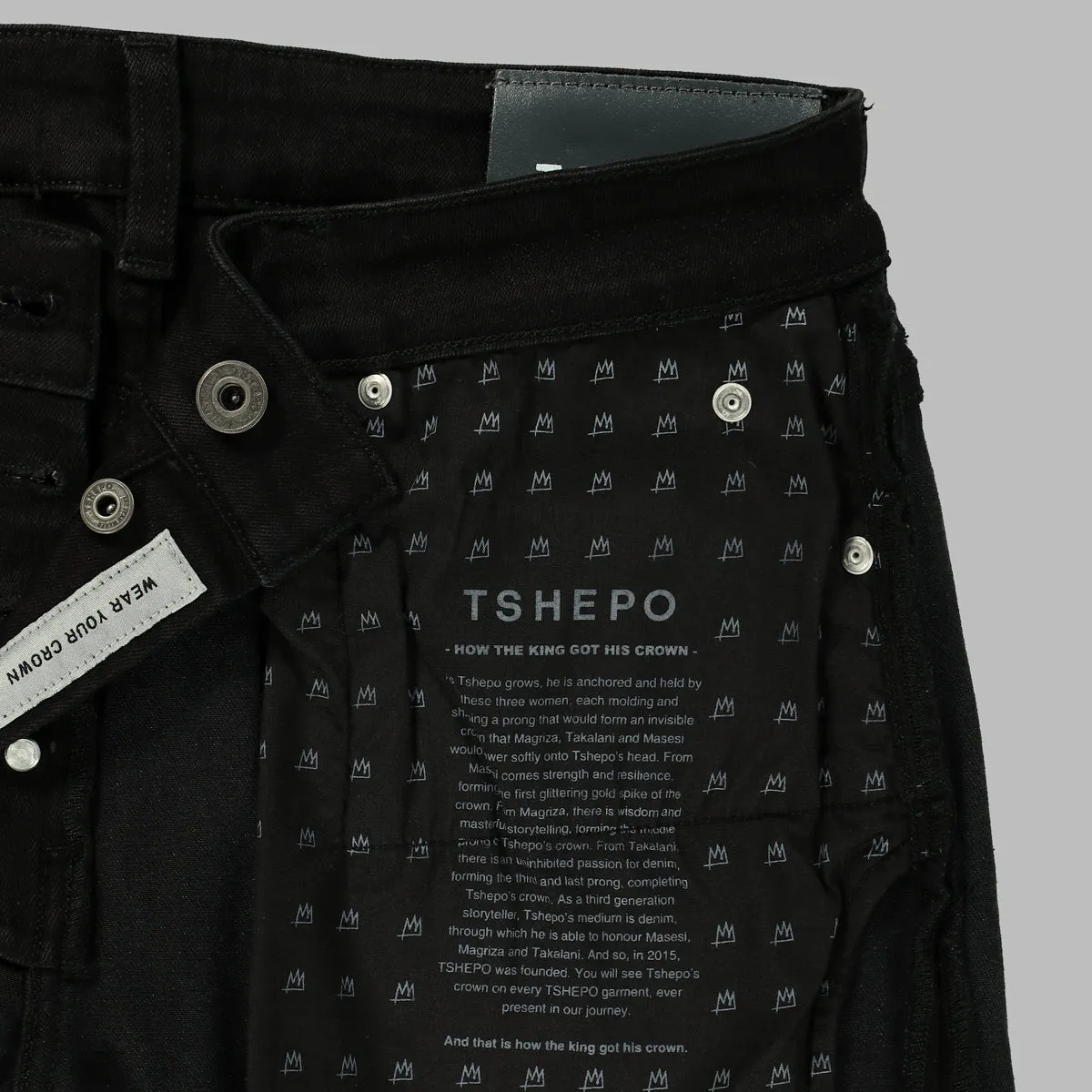 TSHEPO MENS RATO JEANS, BLACK