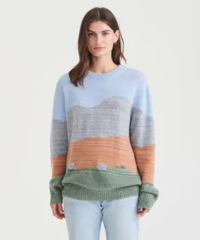 Unisex Signature Cashmere GOAT Mongolia Landscape Sweater